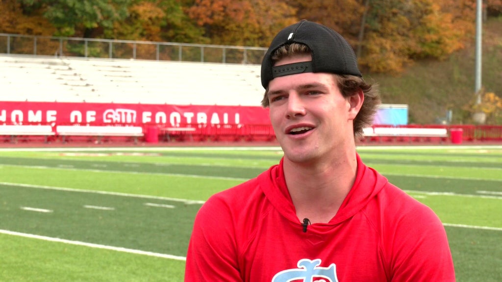 St. John's wide receiver Riley Schwellenbach finding success on the gridiron and baseball field — WCCO / CBS Minnesota, Chaska Schools news