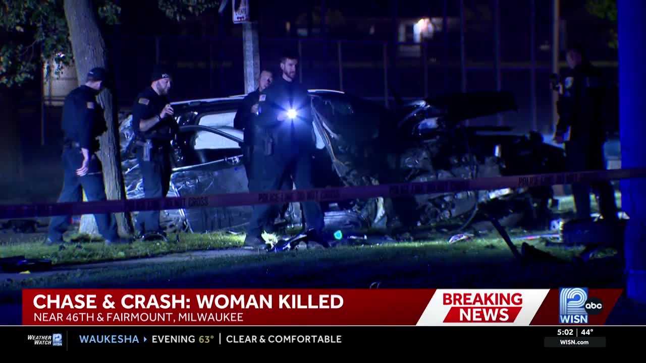 Woman killed after police chase from Germantown ends in Milwaukee crash — WISN 12 Milwaukee, Chaska Community news