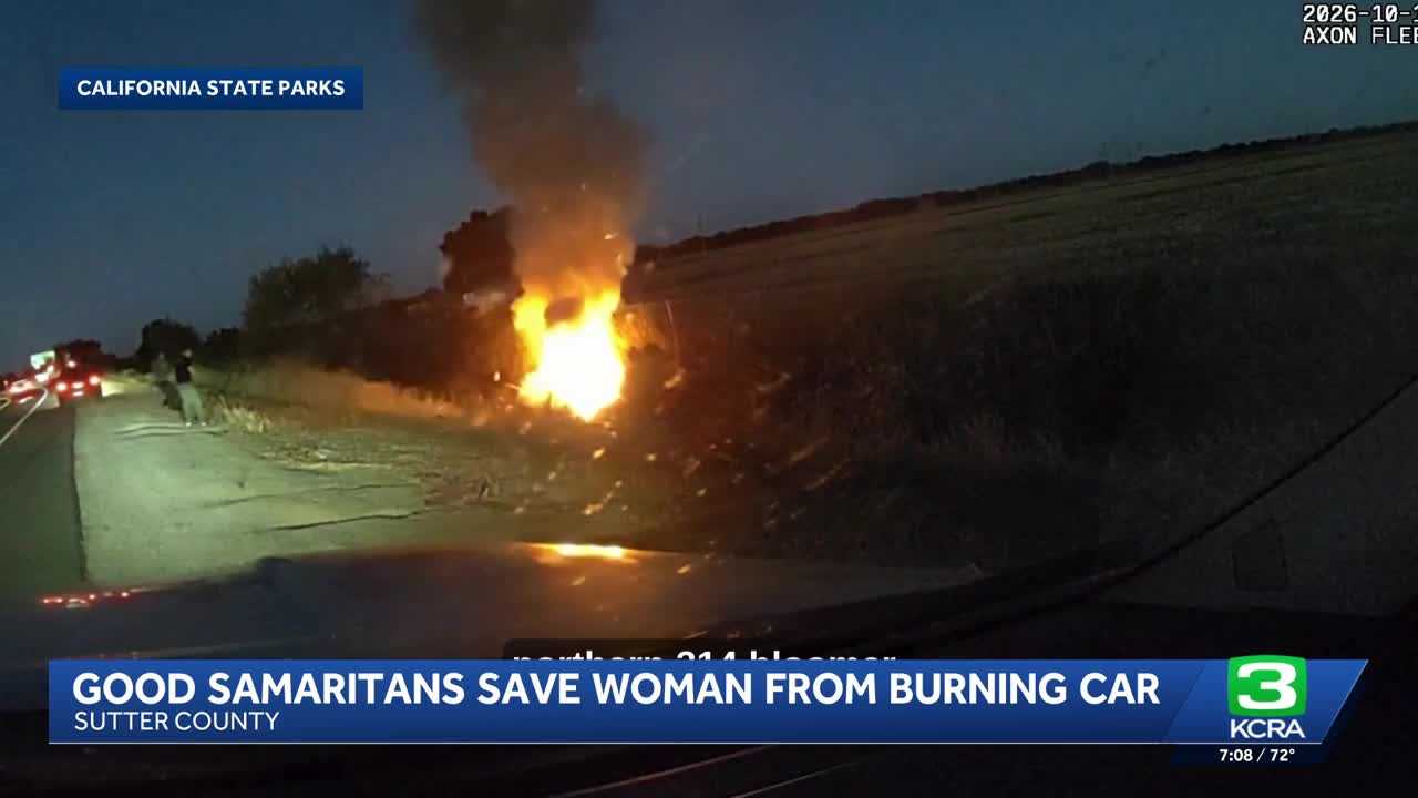 Officers rescue woman from burning car — WISN 12 Milwaukee, Chaska Community news